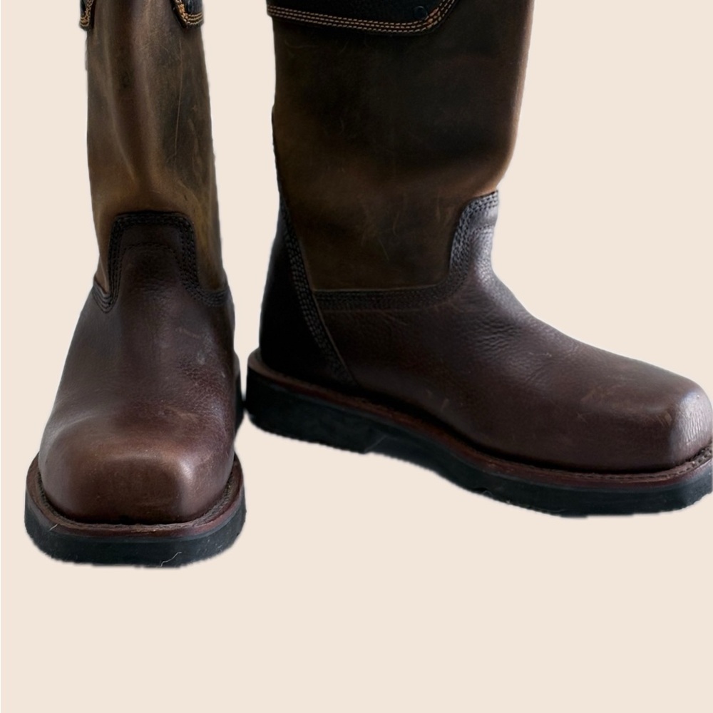 Timberland Men's Dark Brown Leather Boots